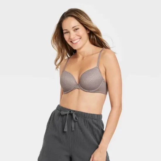 Women's Icon Full Coverage Lightly Lined Bra with Lace - Auden image {4}