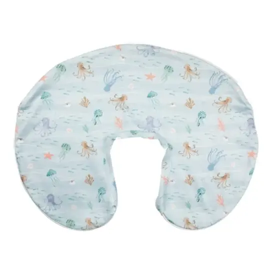 Boppy Premium Original Support Nursing Pillow Cover - Blue Ocean image {7}