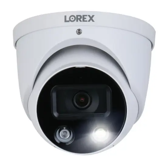 Lorex 4K Ultra HD Wired Analog Indoor/Outdoor Add-on IP Dome Security Camera with Smart Deterrence Plus image {4}
