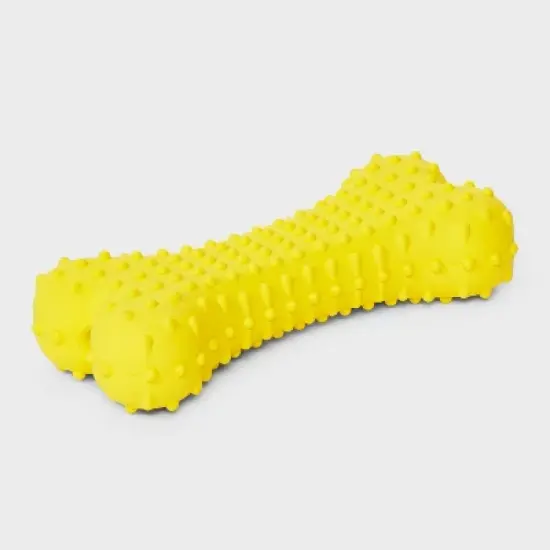 Rubber Bone Dog Toy - Boots & Barkley&trade; Yellow image {2}