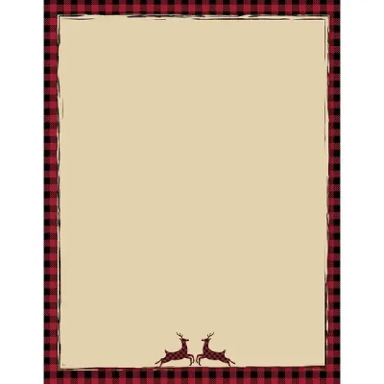 Great Papers BUFFALO PLAID 80 Count Letterhead image {1}
