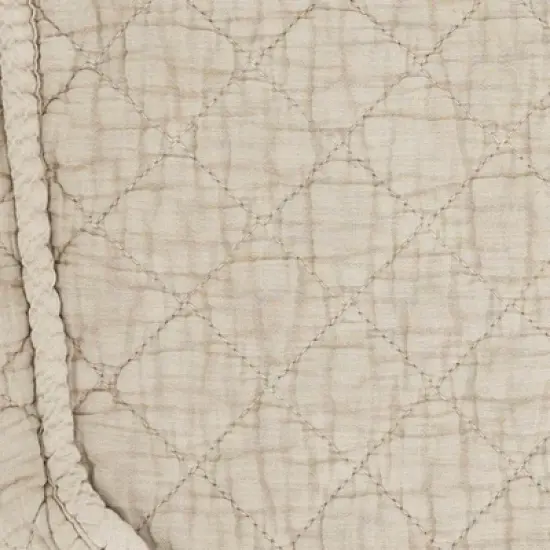 Saro Lifestyle Soft Cotton Quilted Cosmetic Bag image {2}