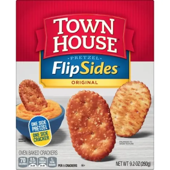 Town House Pretzel Flipsides Original Crackers - 9.2oz image {9}