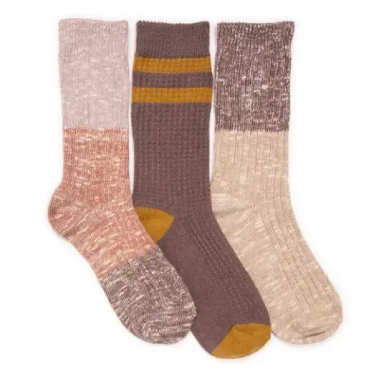 MUK LUKS Women's 3 Pack Boot Socks image {12}