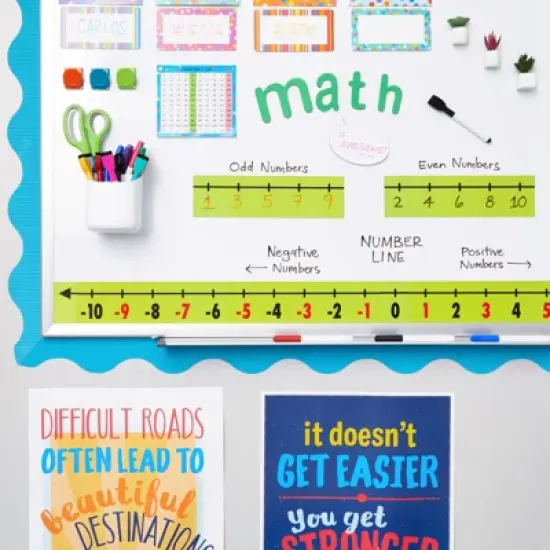Bright Creations Set of 37 Pieces Magnetic Number Line for Classroom, Teacher Supplies, -40 to 200, 10x3 in image {2}