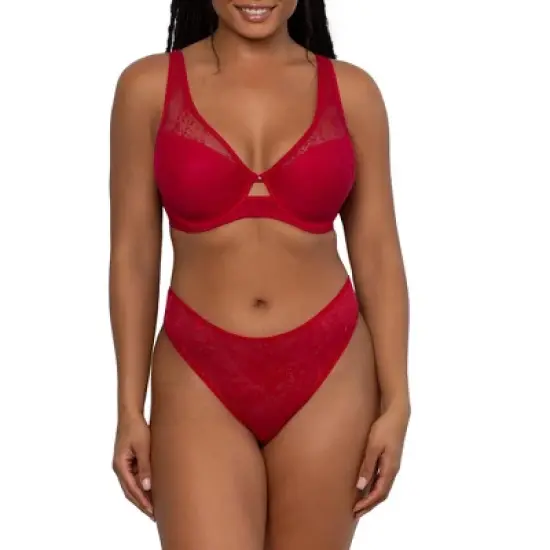 Mesh Plunge Bra image {10}