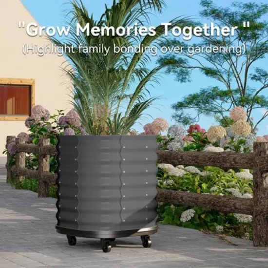 Heavy Duty Galvanized Steel Garden Bed image {1}