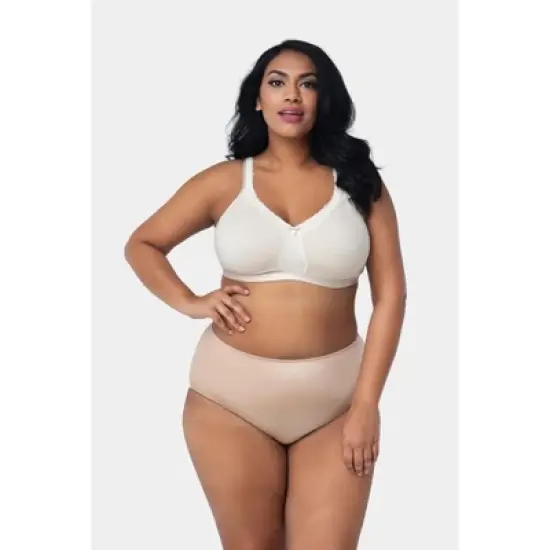 Curvy Couture  Women's Cotton Luxe Unlined Wireless Bra image {2}