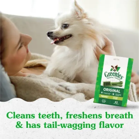 Greenies Teenie Chewy Dental Dog Treats Original Chicken - 12oz/43ct image {6}