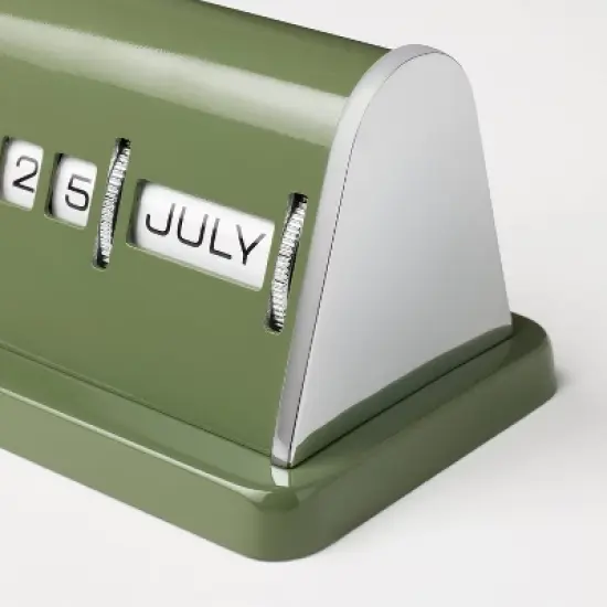 Perpetual Calendar Green/Chrome - Hearth & Hand&trade; with Magnolia image {2}