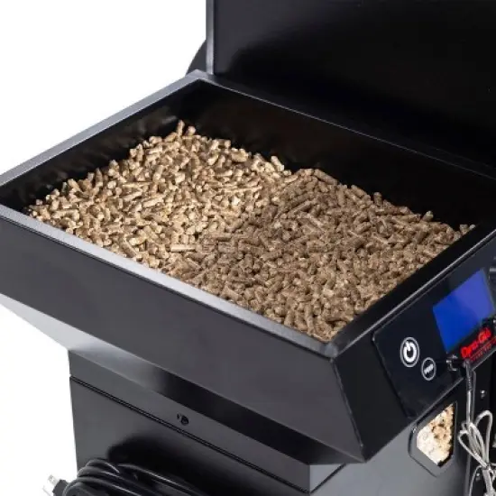 Dyna-Glo DGSS7002BPW-D 20lb Hopper Signature Series Wood Pellet Grill, Black image {3}