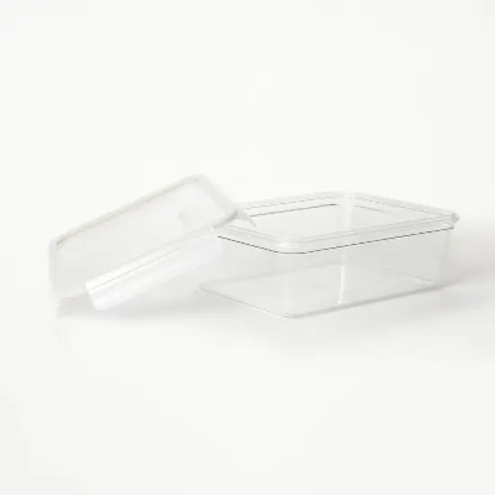 14 Cup Plastic Rectangle Food Storage Container Clear - Figmint&trade; image {2}