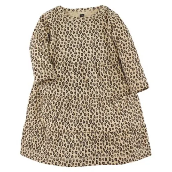 Hudson Baby Girl Cotton Dresses, Houndstooth Lt Pink image {3}