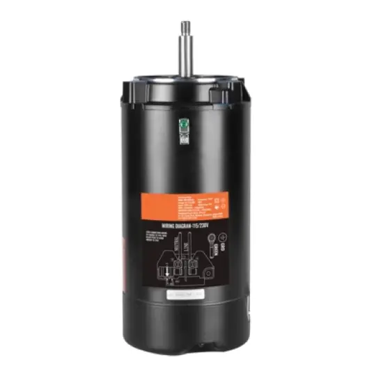 VEVOR 1.5 HP Pool Pump Motor, 56J Frame, 115V(13.6 Amps)/230V(6.8 Amps) 3450 RPM, 60Hz, 1.3 Service Factor, 90&mu;F/250V Capacitor image {8}