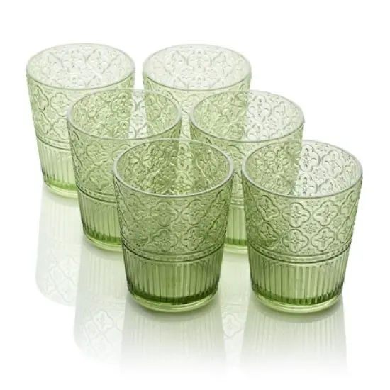 Certified International (Set of 6) 16oz Acrylic Dof Glasses Victoria image {9}