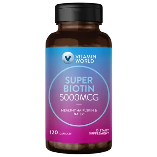 Vitamin World - Super Biotin 5000 mcg. image {2}