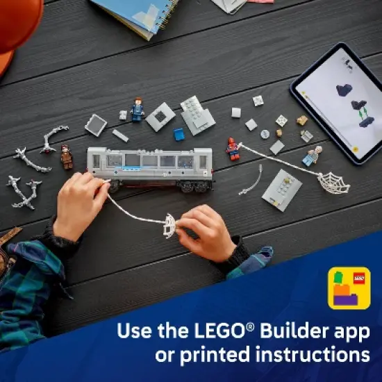 LEGO Marvel Spider-Man vs Doc Ock Subway Train Scene Building Set 76321 image {6}