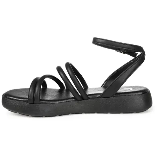 Journee Collection Womens Palomma Tru Comfort Foam Ankle Strap Flat Sandals image {1}