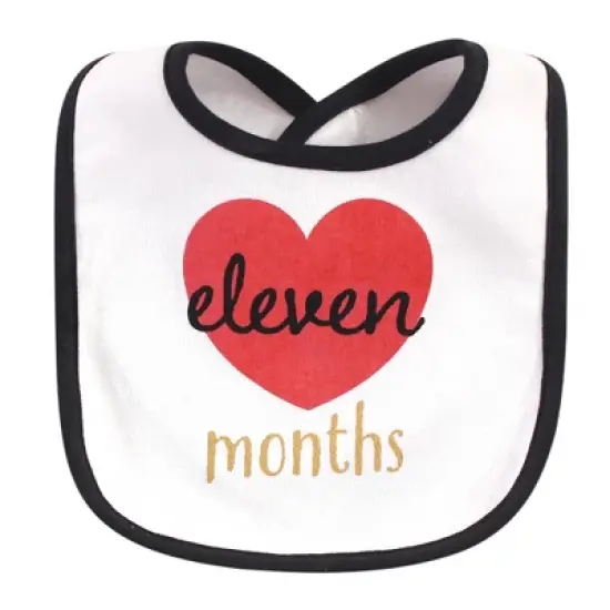 Hudson Baby Infant Girl Cotton Bibs 13pk, Hello World, One Size image {11}