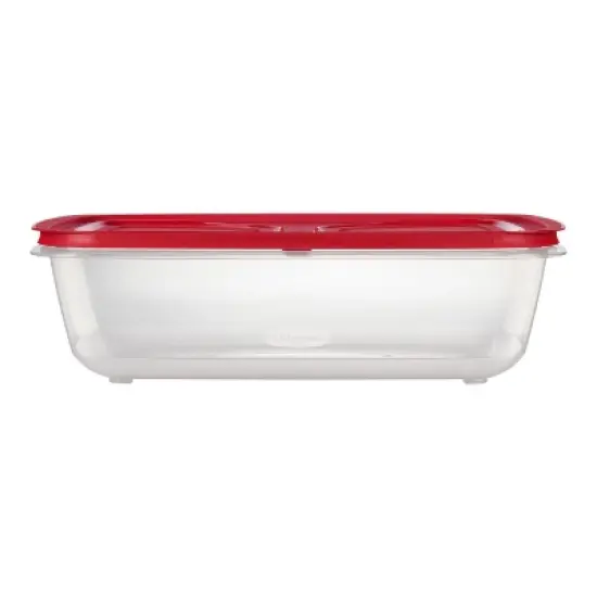 Rubbermaid Easy Store Rectangle Food Storage Container Red image {6}