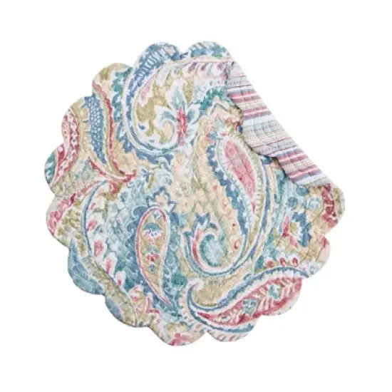 C&F Home Maisie Round Placemats Set of 6, 17" image {2}
