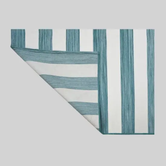 Outdoor Rug Worn Stripe- Threshold image {2}