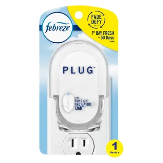 Febreze Odor-Fighting Fade Defy Plug Air Freshener - Warmer Device image {12}