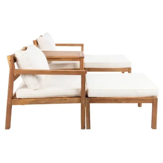 Pratia 5pc Outdoor Set - Natural/Beige - Safavieh image {3}