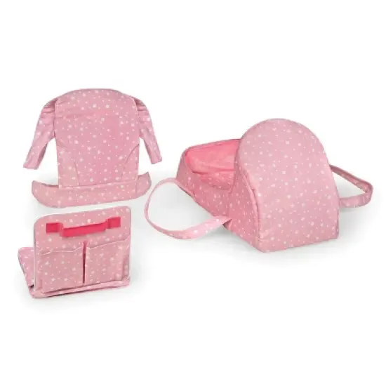 First Class 5-Piece Doll Travel Set - Pink/Stars image {2}