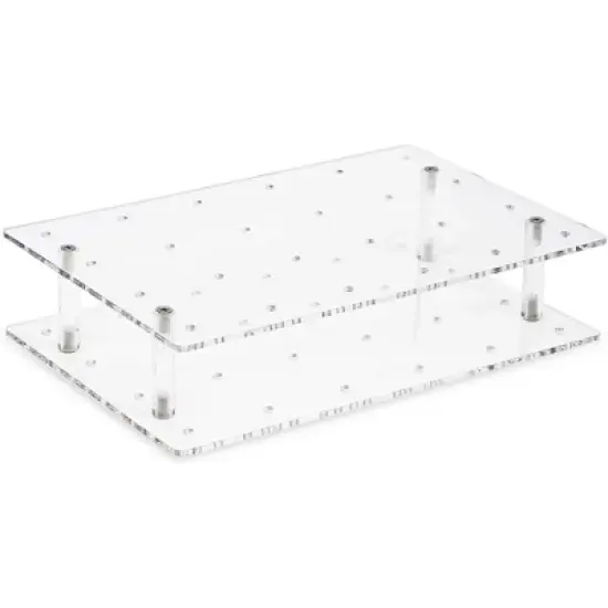 Blue Panda Clear Acrylic Cake Pop Stand, 24 Holes, 9 x 5.9 Inches, Lollipop Holder for Dessert Table, Ideal for Party Displays image {3}