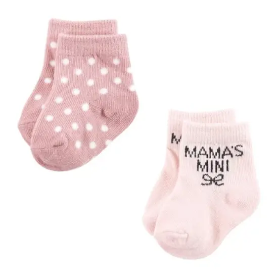 Hudson Baby Infant Girl Sock and Headband 12pc Set, Mom Dad, 0-9 Months image {3}