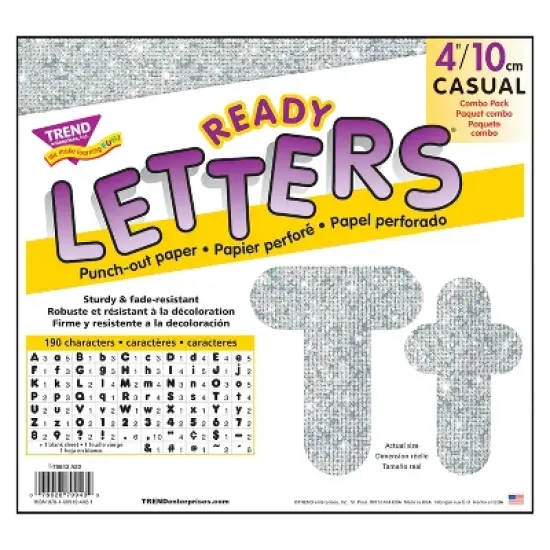 TREND Silver Sparkle 4" Casual Combo Ready Letters&reg; image {3}