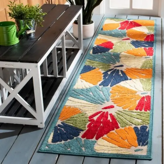 Cabana CBN356 Power Loomed UV Resistant Indoor/Outdoor Rugs - Safavieh image {1}