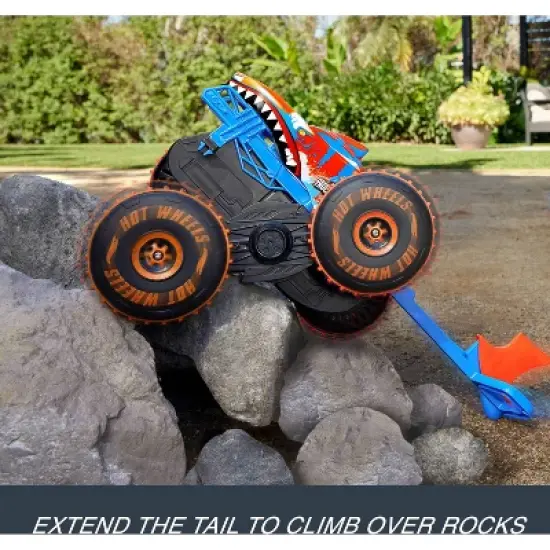 Hot Wheels Monster Truck Tiger Shark Climber Remote Control Vehicle 1:15 Scale - 2pk image {1}