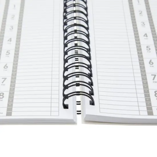 Stockroom Plus Floral Nail & Hair Stylist Salon Appointment Book, Undated Daily & Hourly Planner Organizer, 5 x 13.5 In image {3}