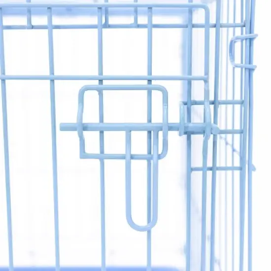 Carlson Single Door Wire Dog Crate - Blue S image {6}