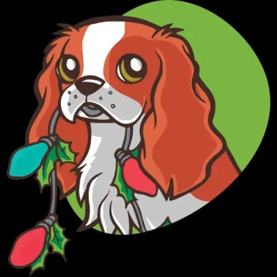 Men's Design By Humans Super Cute Dog Paws Print Christmas Tree T-Shirt By rasok Tank Top image {1}