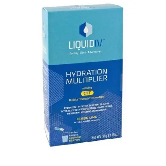 Liquid Iv Hydration Multiplier Electrolyte Lemon Lime Mix 6ct image {4}