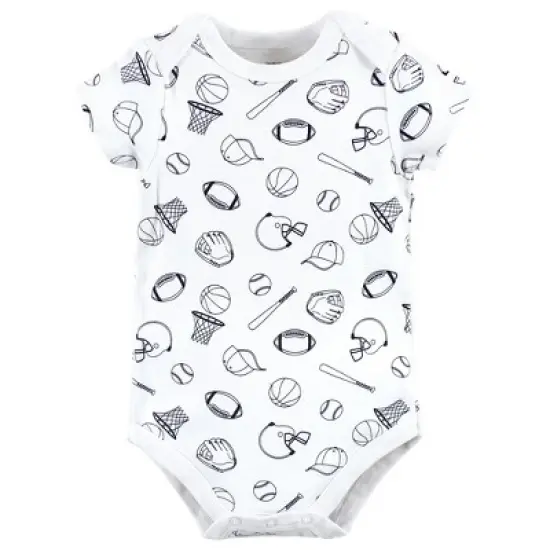 Hudson Baby Infant Boy Cotton Bodysuits, Love Mom image {3}