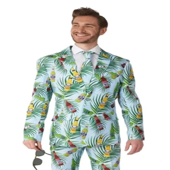 Suitmeister Men's Party Suit - Tropical Beers Blue image {2}