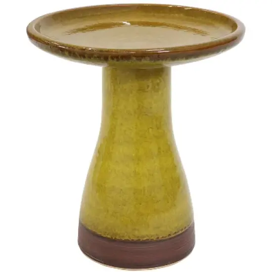 Sunnydaze Outdoor Weather-Resistant Garden Patio High-Fired Smooth Ceramic Hand-Painted Duo Tone Bird Bath image {11}