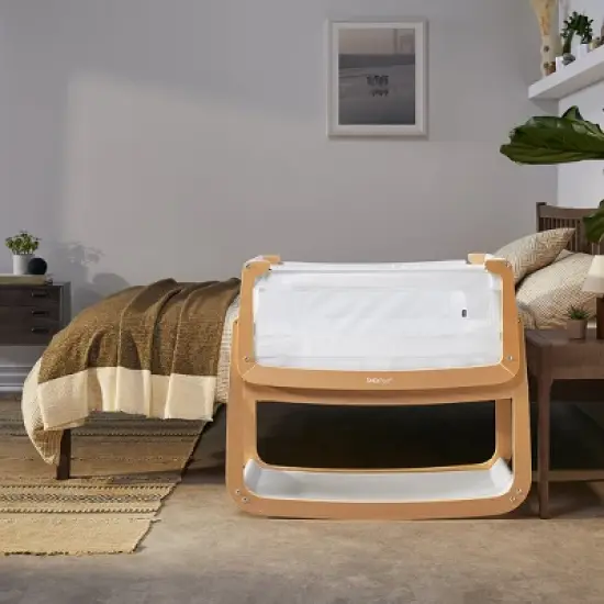 SnuzPod4 Bedside Sleeper Bassinet - Natural image {2}