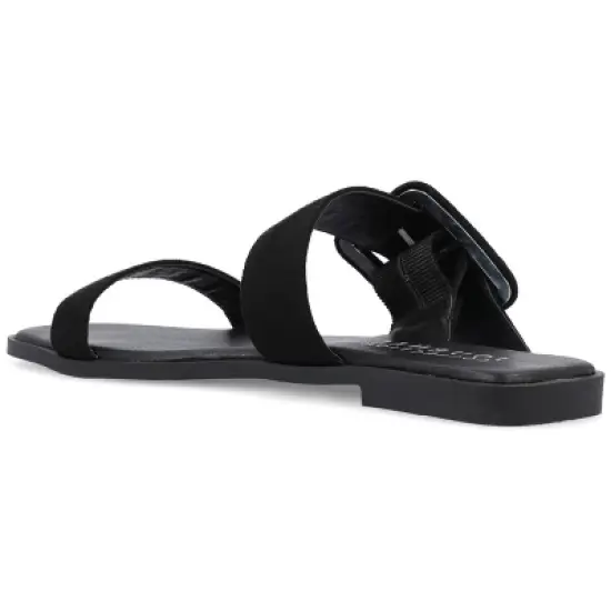 Journee Collection Womens Kerris Tru Comfort Foam Multi Strap Slip On Sandals image {6}