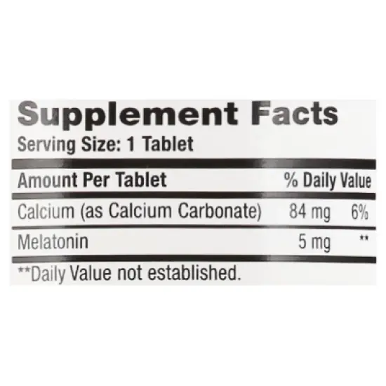 Leader Tablets 5 mg Melatonin 120 ea image {7}
