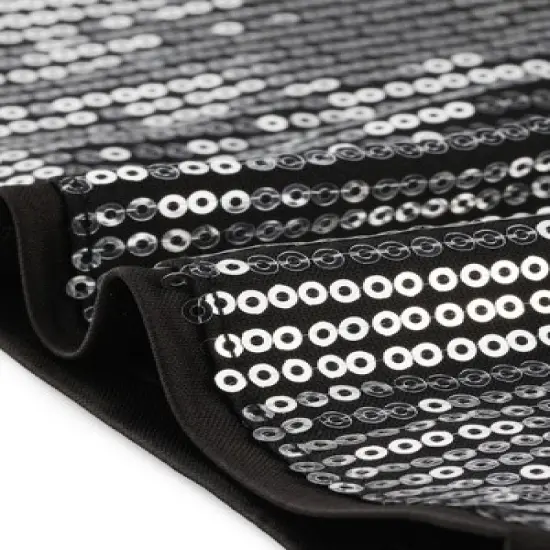 Allegra K Sequin Top for Women's Sleeveless Party Metallic Sparkly Top image {4}