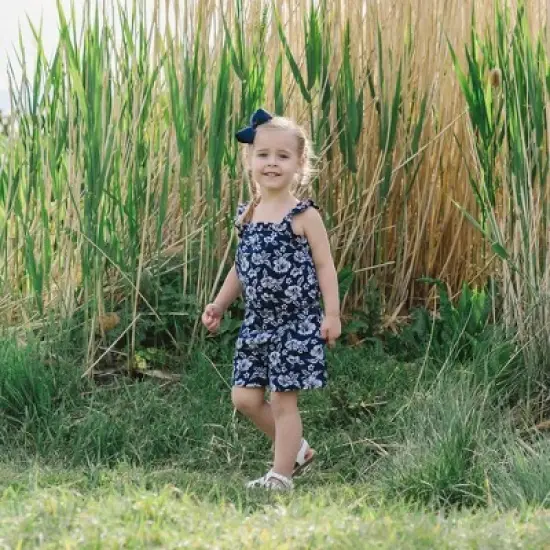 Hope & Henry Girls' Ruffle Pull On Romper, Toddler image {2}