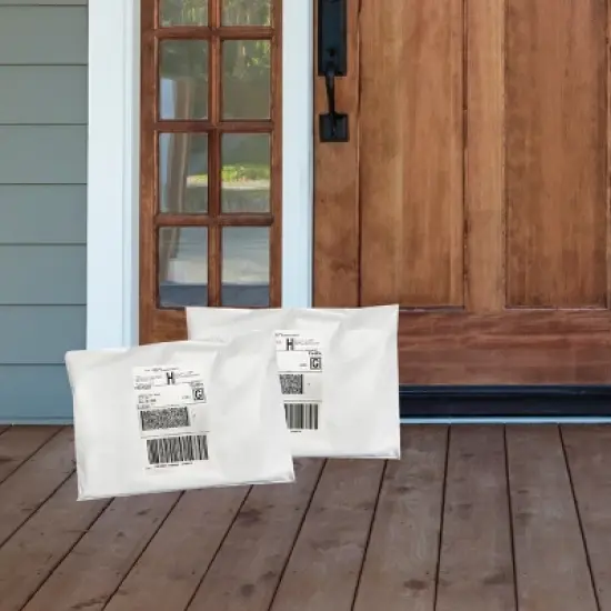 UOFFICE 100 Poly Mailers Bags 10 x 13" - #3 White Pouches Self-Sealing image {8}