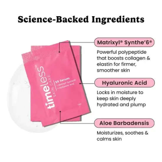 Timeless Skin Care Matrixyl Synthe'6 Serum&nbsp;Pouches - 28ct image {3}