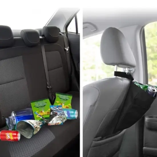 Lebogner Car Trash Bag, Hanging Leak-Proof Garbage Can image {1}