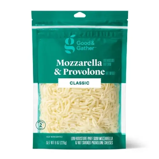 Shredded Mozzarella & Provolone Cheese - 8oz - Good & Gather&trade; image {3}